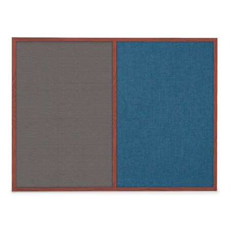 United Visual Products Slim Style Indoor Enclosed Corkboard, 48 UVRDS48SBH-BRONZE-FORBO